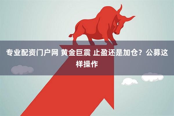 专业配资门户网 黄金巨震 止盈还是加仓？公募这样操作